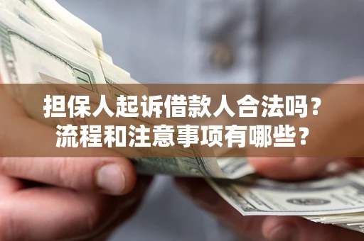 济南担保人起诉借款人合法吗？流程和注意事项有哪些？