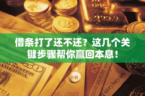济南借条打了还不还？这几个关键步骤帮你赢回本息！