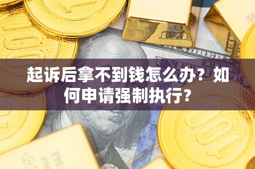 济南起诉后拿不到钱怎么办？如何申请强制执行？