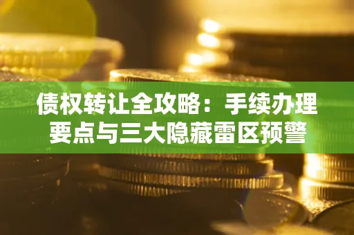 济南债权转让全攻略：手续办理要点与三大隐藏雷区预警